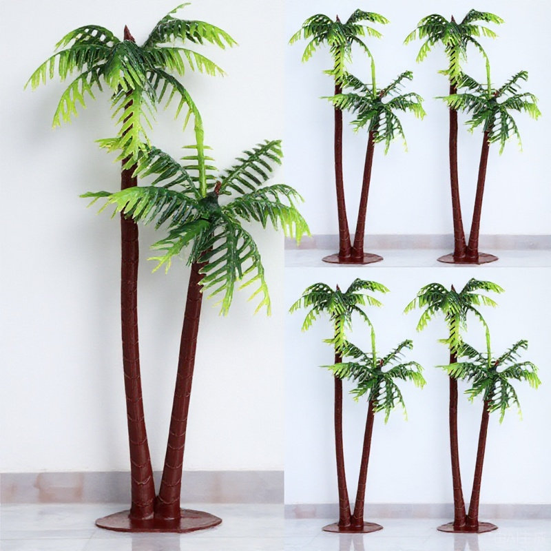 Aquarium Planted Tree - 5 шт. натуральных искусственных пальм из