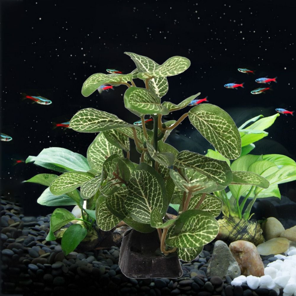 Planted Aquarium Jar - Декоративный шелковый реалистичный подводный декор для