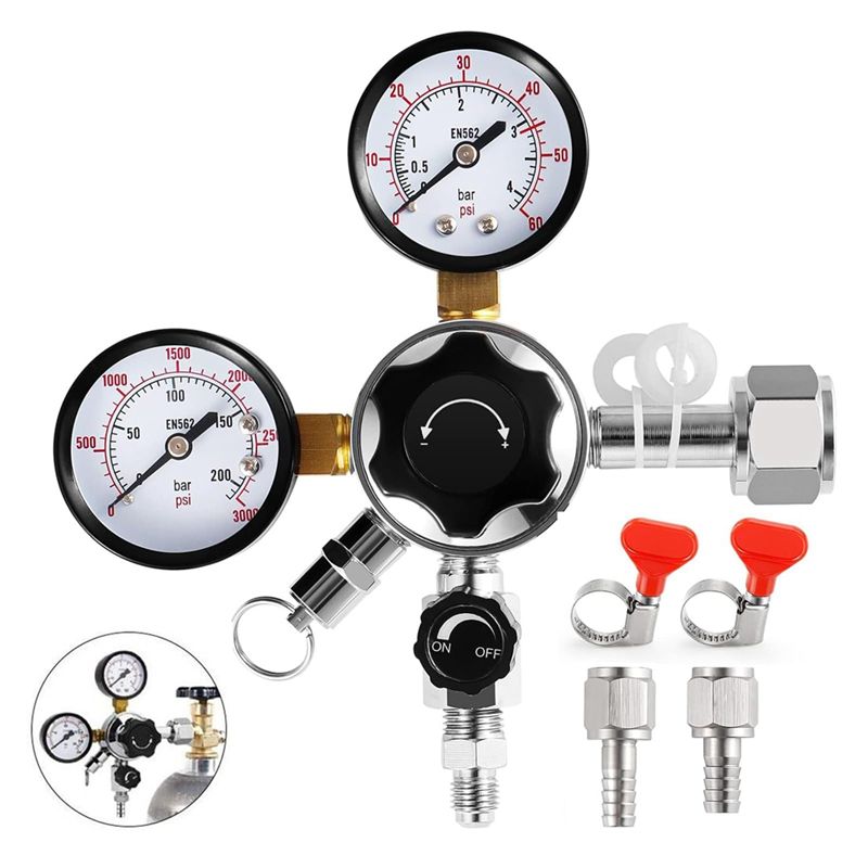 Co2 Regulator Dual Stage - Регулятор давления для кегов A02M-CGA-320, двухступенчатый