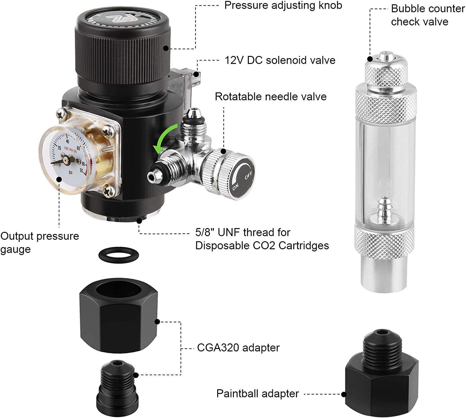 Регулятор CO2 для аквариума Mi – обзор и цена Co2 Regulator Dual Stage