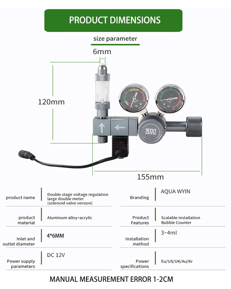 Регулятор давления CO2 для акв – обзор и цена Co2 Regulator Dual Stage