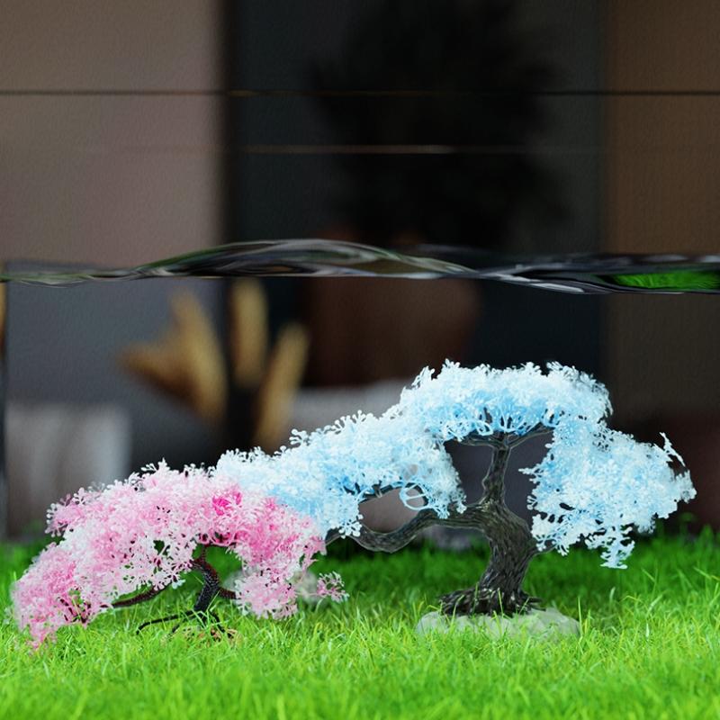 Искусственные пластиковые водн – обзор и цена Aquarium Planted Tree